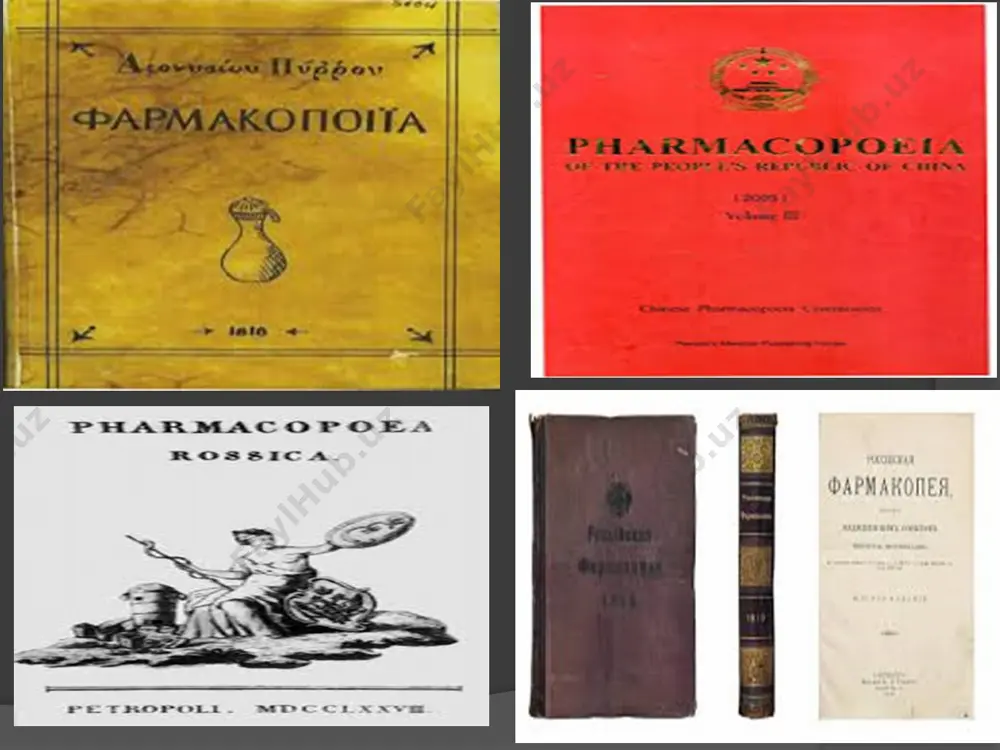 el 4. ofitsinal dorilar qayerda ishlab chiqariladi ? a) farmasevtika zavodlari da b) maxsus dorixonalarida s) uy sharoitida d) laboratoriyada 5. magistral usul bilan dorilar qayerda ishlab chiqariladi ? a) maxsus dorixonalarda b) uy sharoitida s) farmasevtika zavodlari da d) laboratoriyada 6. rossiyada chop etilgan birinchi davlat farmakopeyasi qanday nomlangan? a) «grabaddin» b) «resettario forentino» s) «pharmacopola rossica» d) «branderburg dispensatoriyasi» 7. farmakopeya kitobi necha qismdan iborat a) 4 b) 2 s) 3 d) 5 8. veterinariya dorixonasini to’g’ri ta’rifini ko’rsating a) dorilar ishlab chiqariladi, saqlanadi, tarqatiladi b) dorilar saqlanadi,ishlab chiqarilmaydi s) dorilar ishlab chiqariladi va tarqatilmaydi d) dorilar faqat sotiladi 9. «a» ro’yxatga kiruvchi-zaharlar va dori moddalar, maxsus temir seyflarda saqlanib, seyf eshigining ichki tomoniga .yozib qo’yiladi? a) «a» yoki «venena» b) «b» yoki «heroica» s) «b» yoki «venena» d) «a» yoki «heroica» 10. «b» ro’yxatga kiruvchi «kuchli» ta’sir ko’rsatuvchi vositalar maxsus temir seyflarda saqlanib, seyf eshigining ichki tomoniga.......yozib …