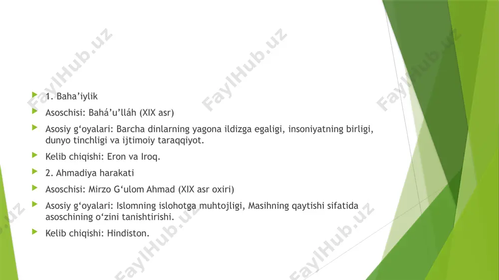 yangi diniy ta'limotlar va sektalar - Page 3