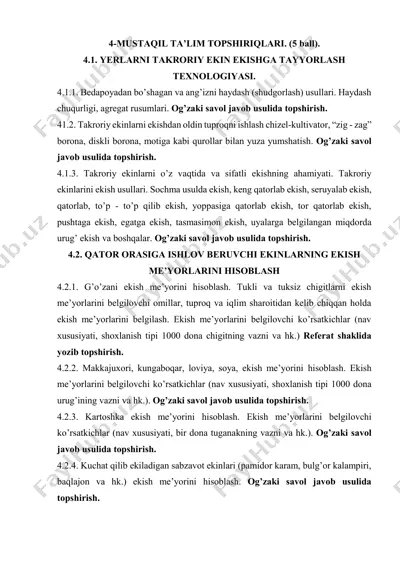 mustaqil ta’lim topshiriqlari — PDF
