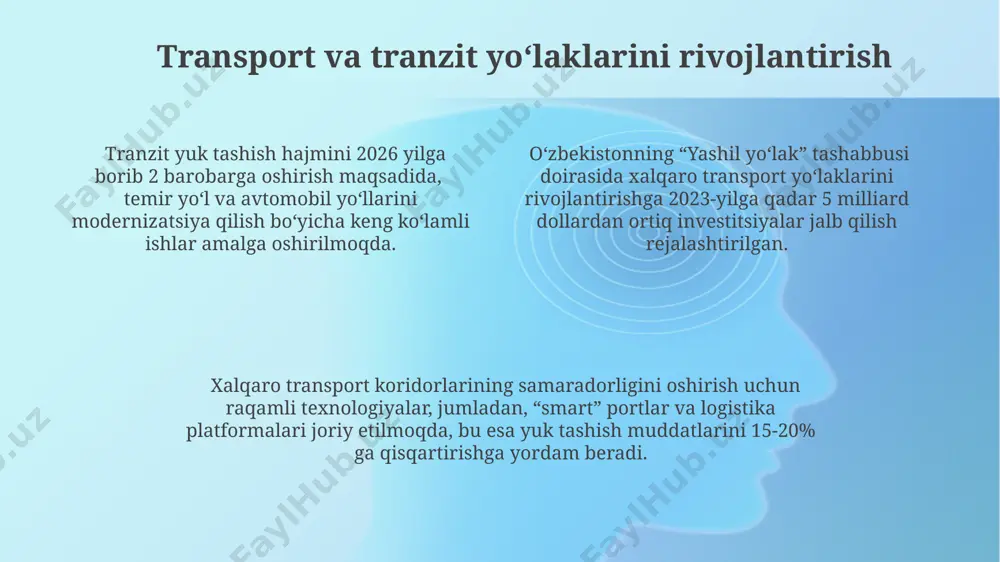 onunchilikni takomillashtirish orqali, 25% ga xorijiy investorlar uchun qo‘shimcha imtiyozlarni taqdim etdi, bu esa investitsiyalar oqimini kuchaytirdi. 2022-yilda o‘zbekiston to‘g‘ridan-to‘g‘ri xorijiy investitsiyalarni jalb qilish bo‘yicha sco mamlakatlari orasida 3-o‘rinda turdi, bu esa iqtisodiy xavfsizlikni ta’minlashga sezilarli hissa qo‘shdi. sanoat hamkorligi va sanoat kooperatsiyasi sco a’zolari bilan “sanoat hamkorligi va sanoat kooperatsiyasi” bo‘yicha amalga oshirilayotgan loyihalarning 30% dan ortig‘i kimyo, metallurgiya va to‘qimachilik sanoatiga tegishli bo‘lib, mintaqaviy qiymat zanjirlarini shakllantirishga hissa qo‘shmoqda. o‘zbekistonning “sanoat hamkorligi va sanoat kooperatsiyasi” dasturiga muvofiq, 2023 yilda 150 dan ortiq qo‘shma korxona tashkil etilishi va 5 milliard dollardan ortiq to‘g‘ridan-to‘g‘ri xorijiy investitsiyalar jalb qilinishi rejalashtirilgan. “sanoat hamkorligi va sanoat kooperatsiyasi” doirasida o‘zbekiston 2022 yilda yaimning 7% dan ortig‘ini sanoat mahsulotlari ishlab chiqarishga yo‘naltirdi, bu sco doirasidagi sheriklar bilan hamkorlikni kengaytirishga turtki bo‘ldi. iqtisodiy xavfsizlikni taʼminlashdagi qonunchilik va meʼyoriy-huquqiy bazasi iqtisodiy xavfsizlikni taʼminlashga oid 20 dan ortiq qonun va farmonlar qabul qilingan boʻlib, ularning 10 tasi toʻgʻridan-toʻgʻri …