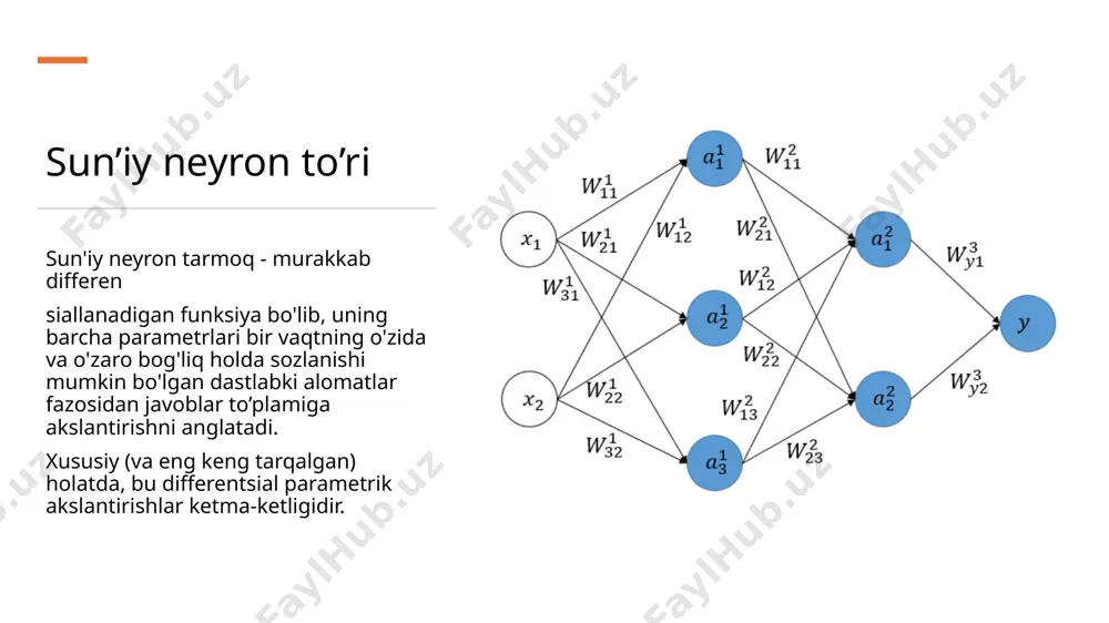 sun’iy neyron to‘ri. perseptron modeli - Page 2