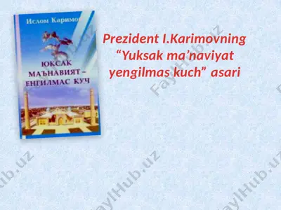 yuksak ma’naviyat yengilmas kuch — PPTX
