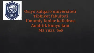 suvsiz erituvchilarda kislota-asosli titrlash — PPTX