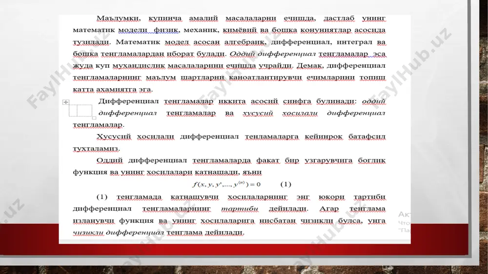дифференциал тенгламаларни ечишнинг эйлер ва рунге-кутте усуллари - Page 2