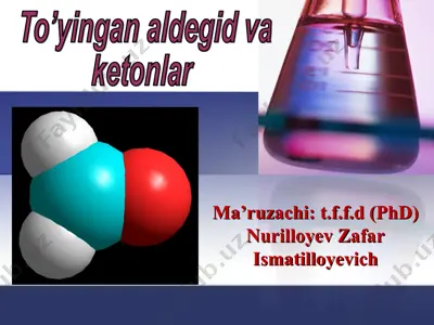 aldegid va ketonlar — PPT