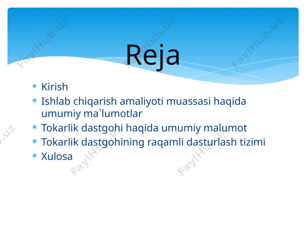 ‘lgan talab to‘xtovsiz ortib bormoqda. men malakaviy amaliyotni andijon viloyatida joylashgan andijon mehanika zavodida olib bordim. andijon mexanika zavodi” sho‘ba korxonasi "o‘zbekiston temir yo‘llari" aksiyadorlik jamiyati «o‘ztemiryo‘lmashtaʼmir» unitar korxonasi tarkibida faoliyat ko‘rsatib kelmoqda “andijon mexanika zavodi” shk bosh korxonasi andijon shahrida joylashgan bo‘lib, o‘zida nostandart, ehtiyot qismlar, yopiq vagonlar taʼmiri uchun yog‘ochni qayta ishlash va xalq isteʼmol mollari ishlab chiqarish bo‘linmalaridan tashkil topgan bo‘lib, hozirgi kunda ishlab chiqarilayotgan mahsulotlarning 80 foizdan ortig‘i mahalliylashtirilib, xalqaro bozorda muvaffaqiyatli sotilmoqda. bugungi kunda “andijon mexanika zavodi” sho‘ba korxonasi bir qator yuk vagonlari ishlab chiqaradi va taʼmirlaydi, jumladan, don tashuvchi xopper vagonlar, mineral o‘g‘itlar tashuvchi xopper vagonlar, kimyoviy yuklarni tashish uchun sisternalar, suyultirilgan uglevodorod gazlarini tashuvchi 15-9872 rusumli sisterna vagonlar va boshqalar. ishlab chiqarish amaliyoti muassasi haqida umumiy ma`lumotlar taʼkidlash joizki, korxona tomonidan xorijiy hamkorlar bilan qator shartnomalar tuzilib kelmoqda, hamda jahon darajasidagi mavqeni mustahkamlamoqda. turkmaniston temir yo‘l transport vazirligi bilan 100 dona vagon platformalarni …