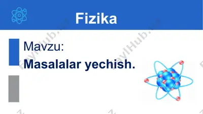 masalalar yechish. 9-sinf 54-mavzu — PPTX