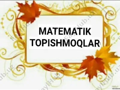 matematik topishmoqlar — PPTX