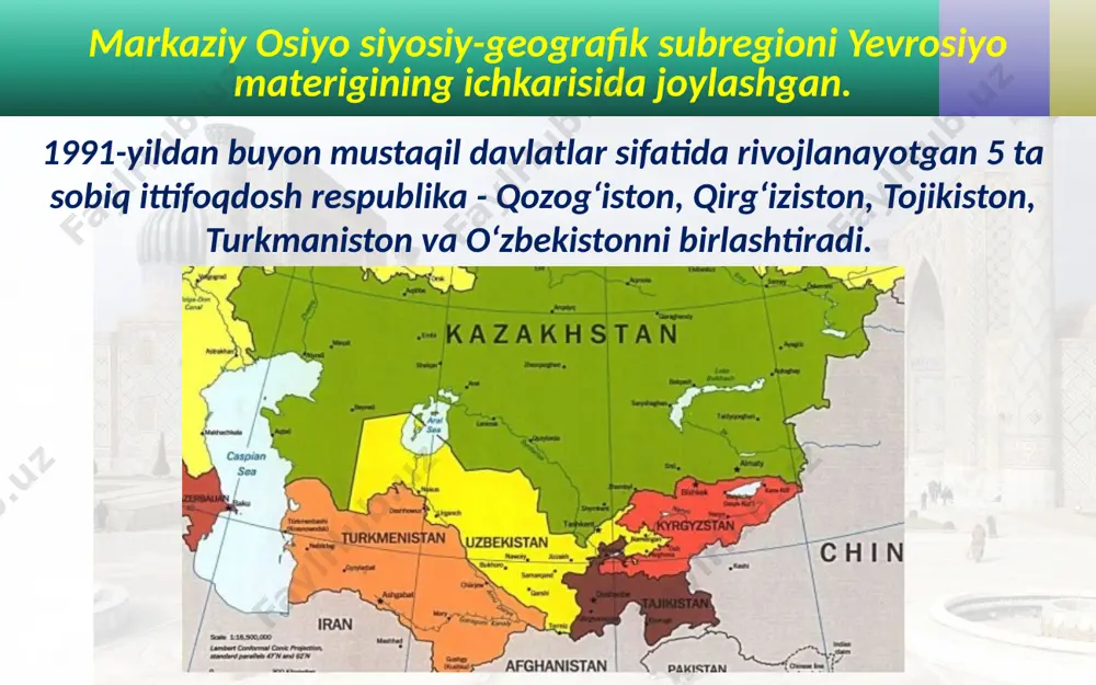 markaziy osiyo mamlakatlari. 10 - sinf - Page 3