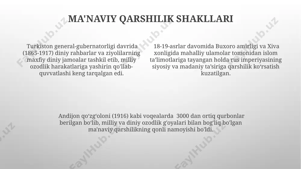 mustamlakachilik va qaramlik yillarda ma'naviyat - Page 4