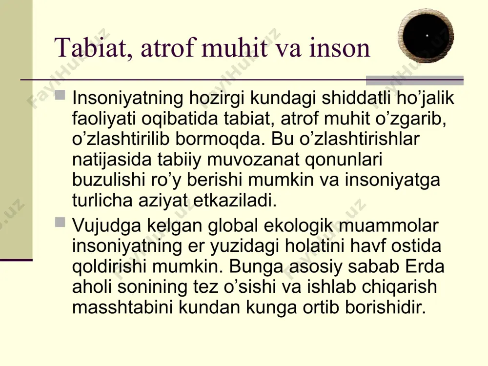 birlаmchi o’rindа turаdi. kislоrоd nаfаs оlishni vа оksidlаnish jаrаyonini tа’minlаydi. inson bevosita va bilvosita erga, tuproqqa, suvga, havoga, o’simlik va hayvonot dunyosiga ta’sir etmokda. bu bilan u o’z oldiga qo’ygan maqsadlariga erishmokda. ammo ba’zan o’zi kutmagan, ayrim salbiy oqibatlaring yuzaga kelishiga ham sababchi bo’lib qolmokda. bunda salbiy oqibatlarning ba’zilari dunyoviy tus olmokda va olimlarni jamoatchilikni tashvishga solmoqda. xx- asrning 40-50 yillarida geografiya adabiyotida madaniy landshaftlar yoki o’zgartirilgan landshaftlarga bag`ishlangan ilmiy maqolalarning birin-ketin paydo bo’lishi antropogen landshaftshunoslik poydevorining shakllanishiga kuchli turtki bo’ladi. bu borada ayniqsa g.yu. saushkinning (1946) «madaniy landshaftlarni o’rganish uchun geografiyaning alohida tarmog`i bo’lishi kerak», degan fikri muhim ahamiyatga ega bo’ldi.