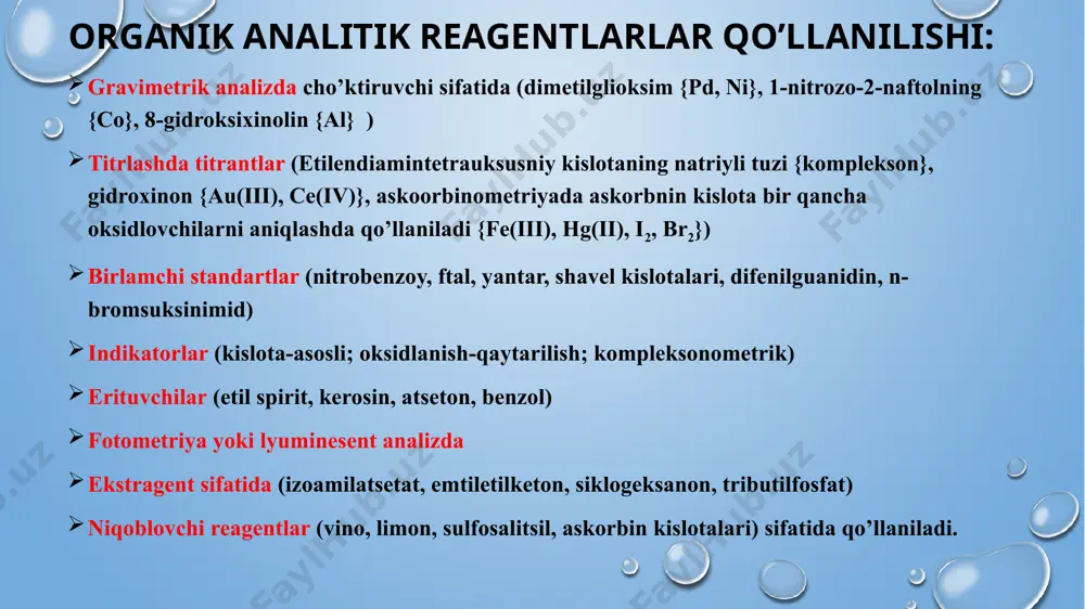 organik analitik reagentlar - Page 4