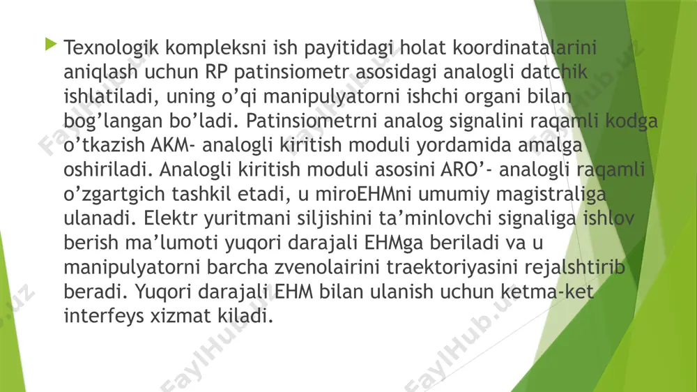 robottexnika mikroprotsessor elektryuritmalari - Page 5