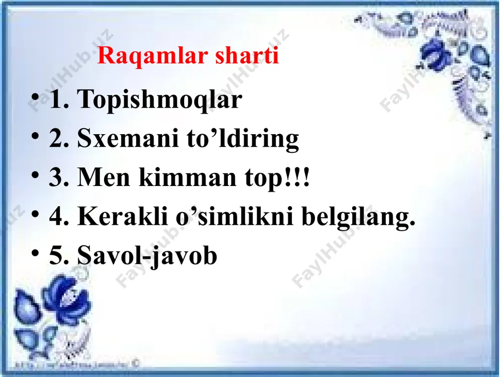 "yuksak o’simliklar" taqdimoti - Page 4