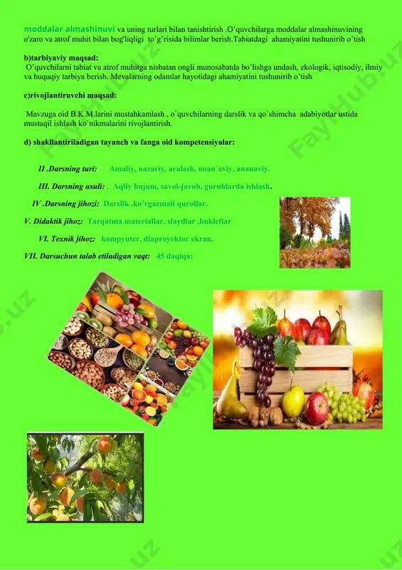 a uchraydi. bunday reaksiyalarning muayyan tartibda ketma-ket roʻy berishi metabolitik yoʻl, hosil boʻlgan oraliq mahsulotlar metabolitlar deyiladi. metabolizm anabolizm va katabolizmdan iborat. anabolizmda hujayralar va toʻqimalar tarkibiga kiruvchi moddalar sintezlanadi, hujayra tarkibi yangilanadi. anabolitik reaksiyalar, asosan, qaytarilish reaksiyalaridan iborat boʻlib, ular erkin kimyoviy energiya sarf boʻlishi orqali boradi (qarang qaytarilish reaksiyalari). katabolitik reaksiyalar, asosan, oksidlanish reaksiyalaridan iborat boʻlib, unda murakkab moddalar birmuncha oddiy molekulalargacha parchalanadi va energiya ajralib chiqadi (qarang oksidlanish reaksiyalari). metabolizmning bu ikki tomoni oʻzaro chambarchas bogʻlangan anabolizm (yun. anabole — koʻtarilish) — hujayralar va toʻqimalar tarkibiy qismlarining hosil boʻlishi va yangilanishida tirik organizmlarda kechadigan barcha kimyoviy jarayonlar majmui. a.ning aksi boʻlgan katabo-lizmda esa birmuncha oddiy moddalardan murakkab moddalar sintezlanib, ener-giya jamgariladi. biosintez uchun zarur boʻlgan energiya (asosan atf shaklida) biologik oksidlanish katabolitik re-aksiyalarida yetkazib beriladi. a. orga-nizmlarning oʻsish davrida (hayvonlarda yoshlik davrida, oʻsimliklarda — umr boʻyi) jadal kechadi. fotosintez plane-tar ahamiyatga ega boʻlgan eng muhim a. jarayoni …