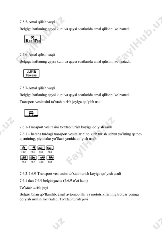 qo‘shimcha axborot belgilari - Page 5