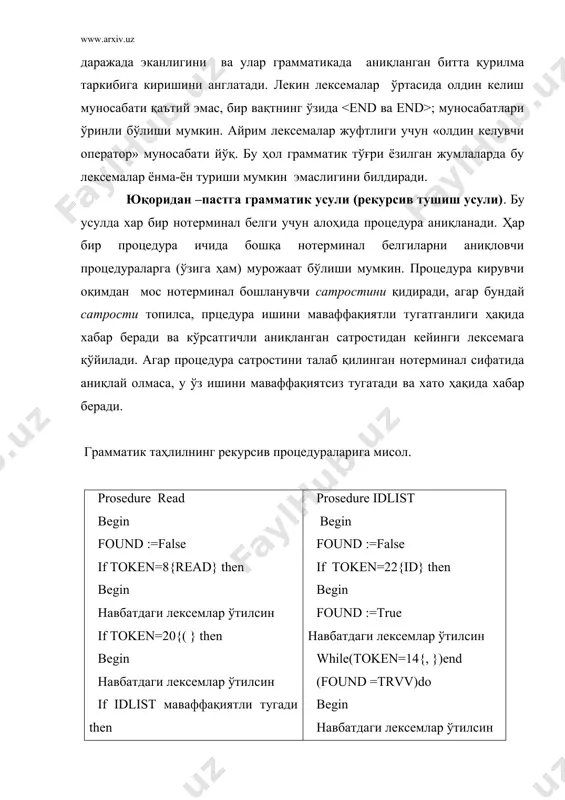 лексик ва синтаксис тахлил усуллари - Page 5
