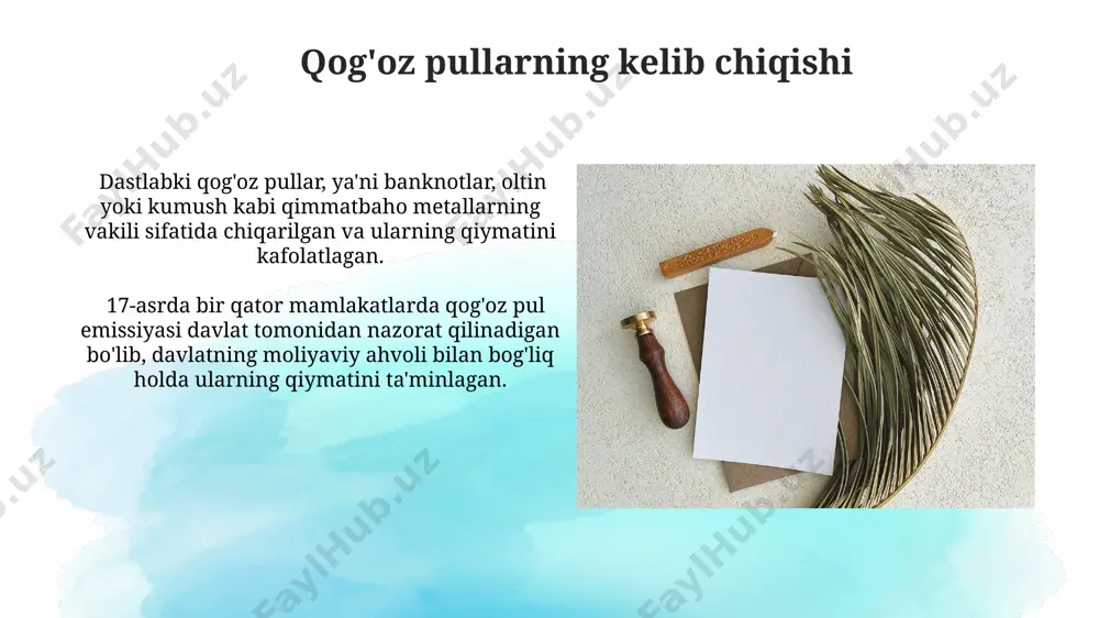 pulning mohiyati, funksiyalari va qog’oz pulllar - Page 4
