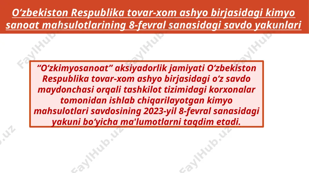 o’zkimyosanoat aksiyadorlik jamiyati - Page 5