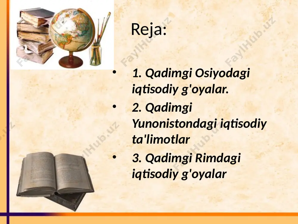 birinchi navbatda qishloq xo'jaligini rivojlantirishni qo'llab-quvvatlash bo'lgan, ya'ni mehnatsiz daromad topishga qarshi kurashilgan. qarzni qarz hisobiga uch yildan ortiq ushlab turish mumkin bo'lmagan. umuman, xususiy mulkchilik, shu jumladan erga ham tan olingan. birovning xususiy mulkiga ko'z olaytirgan, unga zarar etkazganlar iqtisodiy jihatdan jazolangan. bu qonunlar to'plami davlatning mamlakatni iqtisodiy boshqarish sohasidagi dastlabki tajribasini ko'rsatadi. oqibatda shu davrda mamlakat ham siyosiy jipslashdi, ham iqtisodiy ravnaq topdi. qadimgi hindistonning «manu qonunlari»da (m.a. iv-iii asrlar) ijtimoiy mehnat taqsimotining, hukmronlik va bo'ysunish institutlarining mavjudligi aytiladi. hindistondagi iqtisodiy g'oyalarni aks ettiruvchi qadimgi yodgorlik «artxashastra» (m.a. iv-iii asrlar oralig'ida)dir (tom ma'nosi bo'yicha ifoda, amaliy hayot to'g'risidagi fan, bu asar m.a. iii-ii asrlarda to'ldirilgan). bu qadimiy va muhim tarixiy yodgorlikdir (u chandragupta i podsholigi davrida podsho maslahatchisi kautile bishnugupta tomonidan yozilgan degan fikr bor). unda qulchilikni mustahkamlash asosiy vazifa qilib qo'yilgan. qulchilik eng past tabaqalarga xos narsa deb sanaladi. bu asarda «buyumning qiymati» muammosi ko'tarilgan, qiymat miqdori …