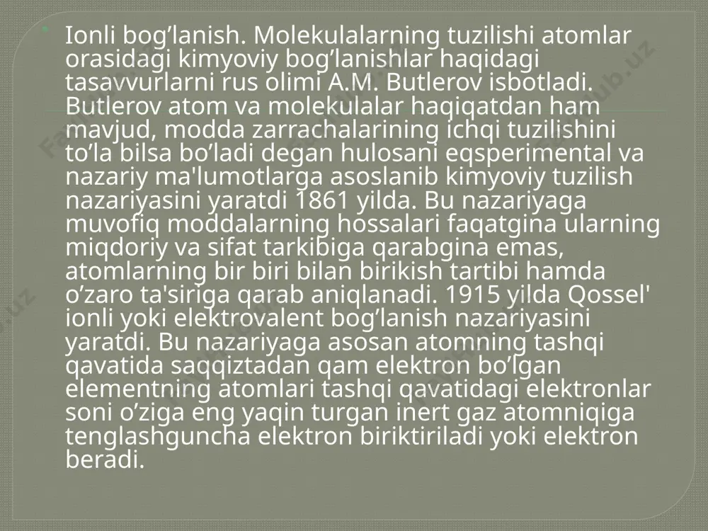 "turli agregat holatida moddalarning kimyoviy bog’lanishi" - Page 5