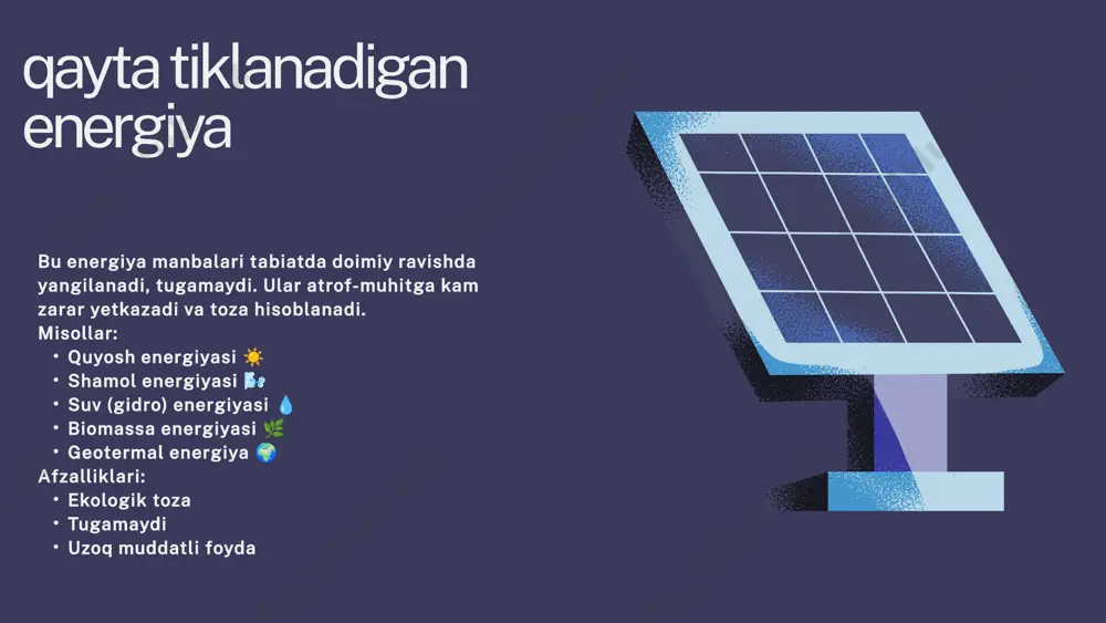 muqobil energiya manbalari va ulardan samarali foydalanish usullari - Page 4