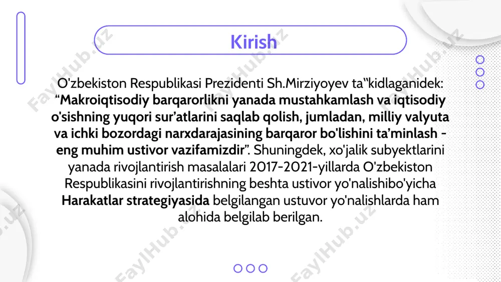 niyaga to’lanadi. litsenzion to’lovlar — mualliflik huquqlari, patentlar, brendlar yoki boshqa intellektual mulk huquqlari uchun to’lanadigan to’lovlardir. bu to’lovlar, odatda, litsenziyani beruvchi shaxs yoki kompaniyaga to’lanadi. xulosa mhxs talablari, litsenzion to’lovlar va dividendlar moliyaviy hisobotlarda muhim rol o’ynaydi. mhxs talablari doirasida sifat ko’rsatkichlari va foizlar, mahsulot va xizmatlarning sifatini baholashda foydalaniladi, bu esa samaradorlikni oshirishga yordam beradi. ushbu elementlarning to’g’ri tan olinishi va aks ettirilishi, tashkilotning moliyaviy barqarorligini va obro’sini saqlab qolishga yordam beradi. shunday qilib, bu elementlar biznes faoliyatining samaradorligini oshirish va moliyaviy hisobotlarni aniqlashtirishda muhim ahamiyatga ega. ajratgan vaqtingiz va e’tiboringiz uchun tashakkur! fio image1.png image2.jpeg image3.jpeg image4.jpeg image5.jpeg image6.jpeg image7.jpeg image8.jpeg image9.jpeg image10.jpeg image11.jpeg