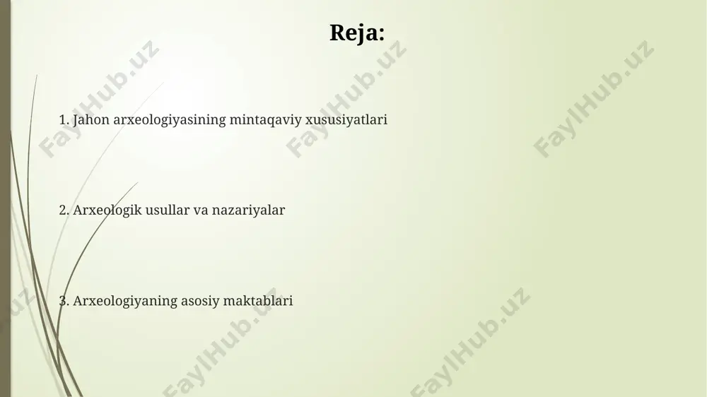 ik ma'lumotlar va arxeologik dalillarni (masalan, 500 dan ortiq qabriston qazishmalarini) birlashtirib, ijtimoiy tengsizlik va qatlamlashuvni aniqlashga imkon beradi. qadimgi yaqin sharq arxeologiyasi qadimgi yaqin sharq arxeologiyasi mesopotamiya hududlarida, taxminan miloddan avvalgi 6000 yildan boshlangan qishloq xoʻjaligi jamiyatlarining rivojlanishiga oid 2000 dan ortiq arxeologik joylarni oʻrganadi. ushbu sohada olib borilgan qazishmalar natijasida topilgan minglab loy taxtachalar, shumer, akkadiy va bobil tillaridagi yozuvlarni o'rganish orqali qadimgi yaqin sharq tarixini qayta tiklashga yordam beradi. suzay, ur va mari kabi shaharlarning keng ko'lamli arxeologik tadqiqotlari, qadimgi yaqin sharq madaniyatining murakkab ijtimoiy tuzilmalari, diniy e'tiqodlari va savdo aloqalari haqida qimmatli ma'lumotlarni taqdim etdi. bioarxeologiya bioarxeologiya, masalan, misrning fayyum oasisidagi 2000 dan ortiq mumyalangan jasadlarni o'rganish orqali, kasalliklarning tarqalishi, o'lim sabablari va ijtimoiy farqlarni aniqlash kabi muhim ma'lumotlarni taqdim etadi. bioarxeologiyaning 1970-yillardan boshlab amerika qo'shma shtatlari va kanadada keng tarqalgan uslubiy jihatlari, inson skeletlari va hayvon suyaklarini o'rganish orqali paleoekologik ma'lumotlarni olishga qaratilgan. bioarxeologik tadqiqotlar, …