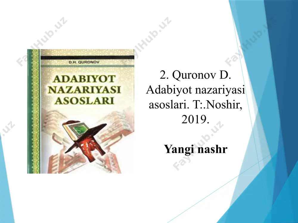 adabiyotshunoslik asoslari fan sifatida - Page 4