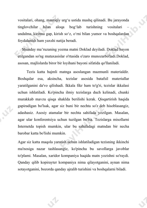 kiadmin.ru/uz/nauchnyi-stil-ego-podstili-i-zhanry-osnovnye-yazykovye.html 2. https://fayllar.org/6-mavzu-ilmiy-uslub-janrlari-esse-doklad-maruza-tezis-kurs-ish.html