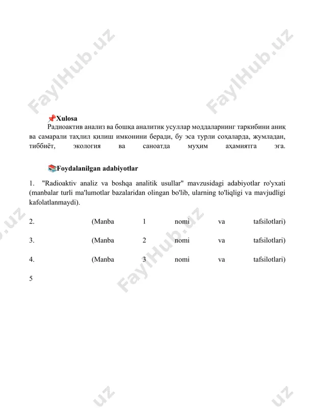 radioaktiv analiz va boshqa analiz usullari - Page 5