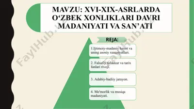 dehqonchilikning rivojlanishi va vazifalari — PPTX