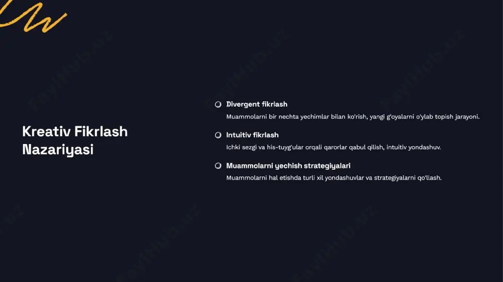 kreativ fikrlash fanidan taqdimot - Page 4