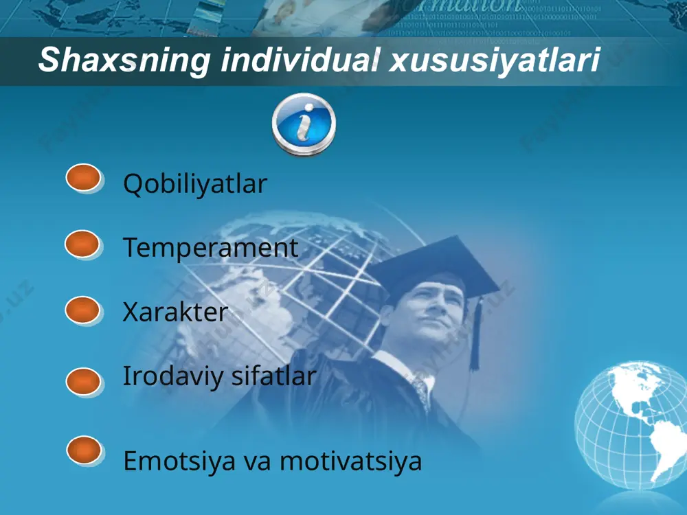 shaxs psixologiyasining individual jihatlari - Page 3