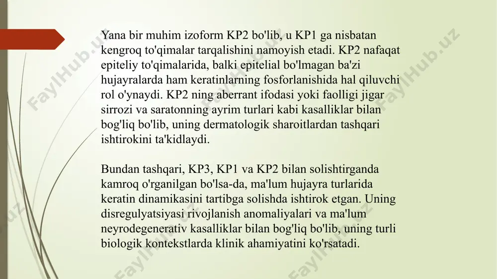 tug'ma miyopatiyalar: bular tug'ilishda mavjud bo'lgan, mushaklarning tuzilishi va funktsiyasiga ta'sir qiluvchi genetik kasalliklardir. nemalin miyopatiyasi va markaziy yadro kasalligi konjenital miyopatiyalarga misoldir. mushaklar denervatsiyasi: mushaklarning denervatsiyasi mushak funktsiyasini boshqaradigan nervlar shikastlanganda yoki buzilganda yuzaga keladi, bu nervlar va mushak tolalari orasidagi signalizatsiya buzilishiga olib keladi. bu turli xil sharoitlar tufayli yuzaga kelishi mumkin, jumladan: periferik nervlarning shikastlanishi: travma, siqilish yoki periferik neyropatiya kabi kasalliklar periferik nervlarga zarar etkazishi mumkin, bu esa mushaklarning denervatsiyasiga olib keladi. orqa miya shikastlanishi: orqa miyaning shikastlanishi mushaklarga nerv impulslarini buzishi mumkin, bu esa zararlangan hududlarda falaj yoki zaiflikni keltirib chiqaradi. motor neyron kasalliklari: amyotrofik lateral skleroz (als) kabi holatlar motor neyronlariga ta'sir qiladi, bu esa progressiv mushaklarning denervatsiyasi va kuchsizlanishiga olib keladi. nerv-mushak birikmalarining buzilishi: miyasteniya gravis kabi holatlar nerv-mushak birikmasidagi disfunktsiyani o'z ichiga oladi, bu esa nervlarning mushaklarga uzatilishini buzadi. klinik ko'rinishlari: miyopatiyalar ham, mushaklarning denervatsiyasi ham shunga o'xshash alomatlar bilan namoyon bo'lishi …