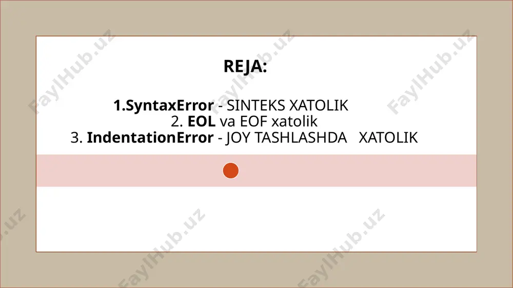 xatolar bilan ishlash - Page 3