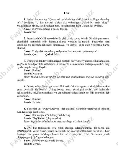 qoraqush yulduzining siri — DOCX