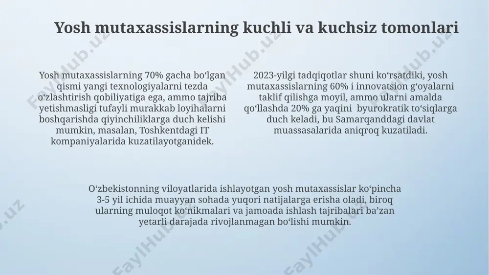 yosh mutaxassislar bilan ishlash - Page 4
