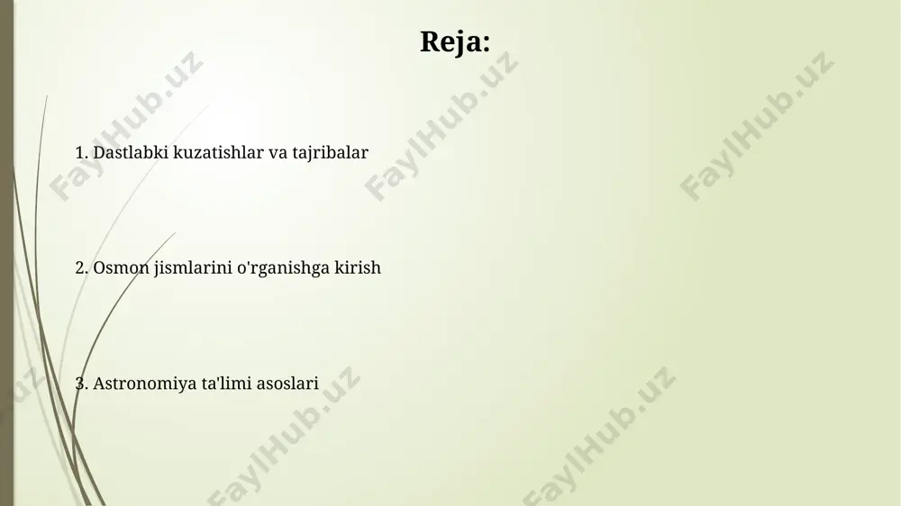 shda, masalan, kepler qonunlari yordamida sayyoralar harakatini hisoblashda muhim rol o'ynaydi. astronomik kuzatishlarni tahlil qilish astronomik kuzatishlarni tahlil qilishda, masalan, andromeda galaktikasining (m31) yorqinligi o'lchovlari 20-magnitidangacha aniqlik bilan o'lchanadi va bu ma'lumotlar fotometriya usullarini qo'llagan holda tahlil qilinadi. 1990-yillardan boshlab hubble kosmik teleskopi yordamida olingan yuqori aniqlikdagi (0.1”) rasmlarni tahlil qilish, masalan, uzoq galaktikalar klasterlarining tuzilishini va ularning 100 million yorug'lik yili masofada joylashganligini aniqlash imkonini beradi. astronomik tadqiqotlarning amaliy ahamiyati hubble teleskopi orqali olingan 10 mingdan ortiq galaktikalarning rasmlari, kosmosning kengayish sur'atini aniqlash va qora tuynuklarning xususiyatlarini o'rganishda hal qiluvchi ahamiyatga ega bo'ldi. kosmik texnologiyalarni rivojlantirishda, xususan, sun'iy yo'ldoshlarni ishga tushirish va navigatsiya tizimlarini yaratishda, 30 dan ortiq davlat tomonidan qo'llaniladigan yuqori aniqlikdagi astronomik ma'lumotlar muhim rol o'ynaydi. o'zbekistonda astronomiya rivoji oʻzbekistonda 1920-yillardan boshlab toshkent astronomiya observatoriyasi faoliyat boshlagan boʻlib, u quyosh tizimi jismlarini kuzatish va astrofizika boʻyicha muhim tadqiqotlar olib borgan. oʻzbekiston hududida joylashgan 100 dan ortiq meteoritlar …