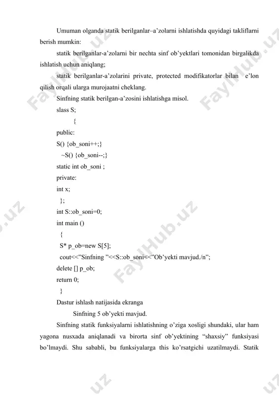 adian; float sinus; public : void read(void);//float *gradus, float *minut, float *sinus); void converter(void); void write(void); }; void angle :: converter(void) { radian = (gradus + minut / 60) / 180 * 3.14; } void angle :: read(void)//float *gradus_value, float *minut_value, float *sinus_value) { cout > gradus ; if(gradus > 360) { int qoldiq = gradus; qoldiq = qoldiq % 360; gradus = qoldiq; } cout > minut ; radian = (gradus + minut / 60) / 180 * 3.14; sinus = sin(radian * 180 / 3.14); } void angle :: write(void) { cout > n ; for(i = 0; i #include #include #include #include #include class student { public : char fam[20]; int baho; int guruh; int bilimdon (int ); }; int student :: bilimdon (int x) { if(x>=4) return x; else return 0; } int main ( ) {student alo[10]; int i,a=0; for (i=0;i >alo[i]. fam; cout >alo[i].guruh; …