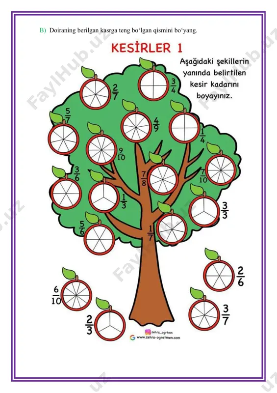 matematika mashg'uloti - oddiy kasrlar - Page 2