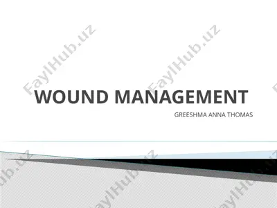 wound management — PPTX