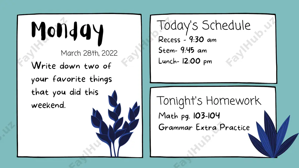 classroom weekly announcements - Page 2