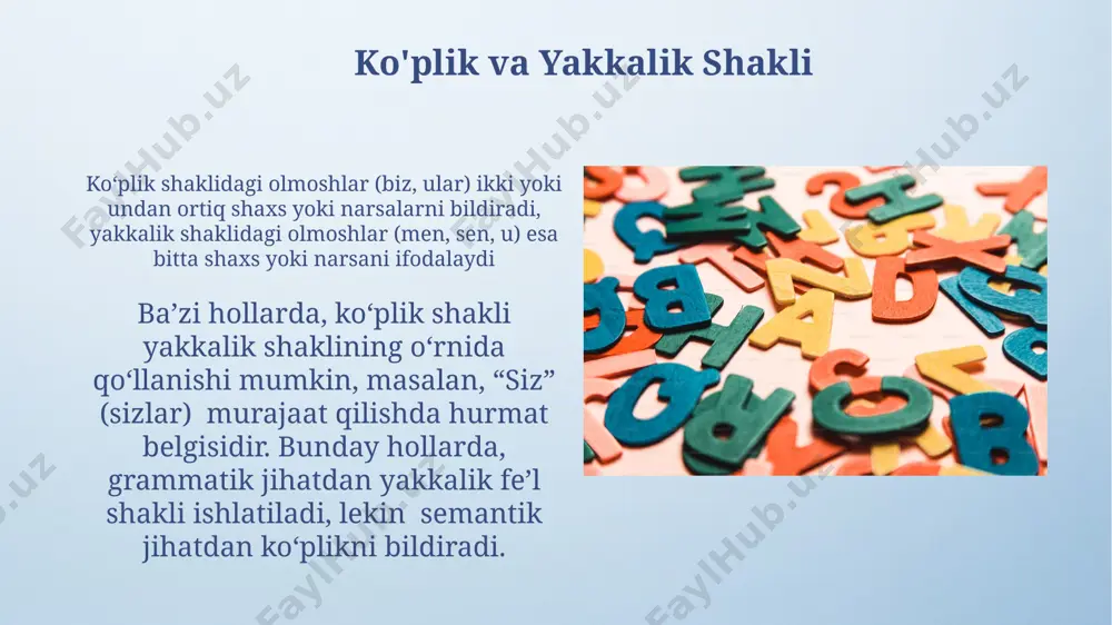 kishilik olmoshlarining qo'llanishi - Page 5