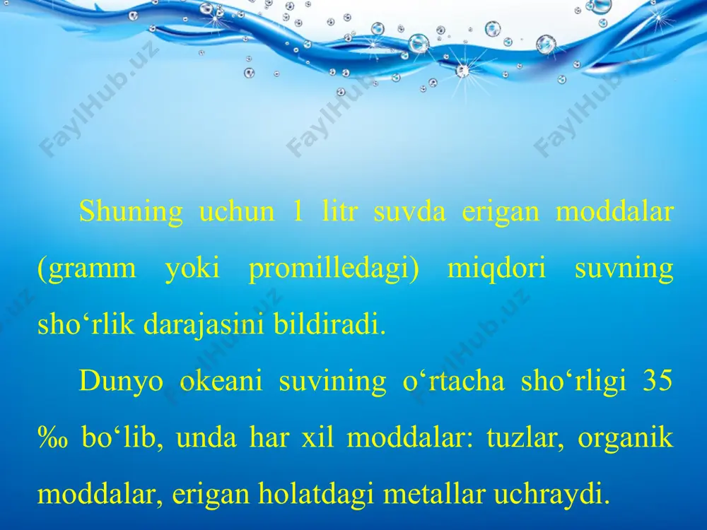 okean suvining xususiyatlari 6-sinf - Page 4