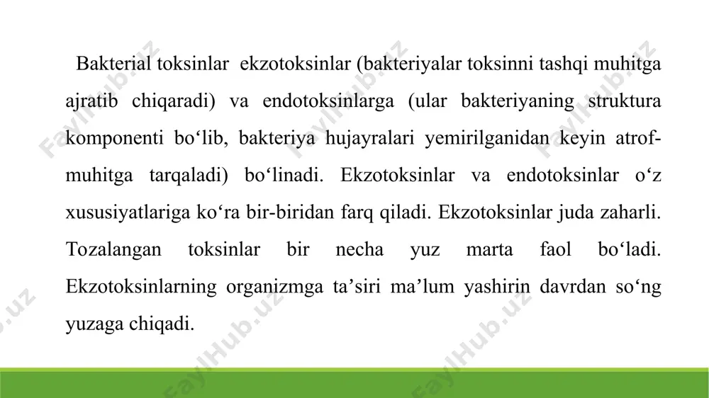 mikroorganizmlarning hayot faoliyatida ishlab chiqaradigan moddalari. taqdimot 11 bet. - Page 5