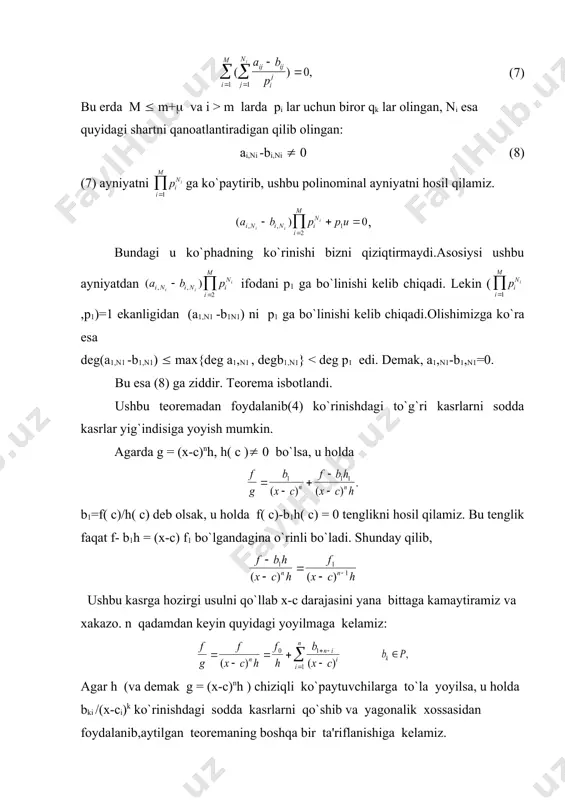 sodda kasrlarga yoyish - Page 4