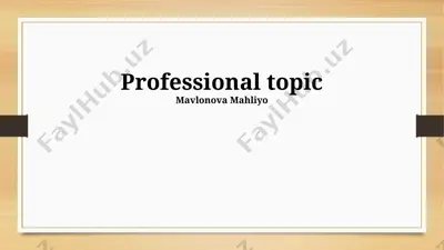 professional topic — PPTX
