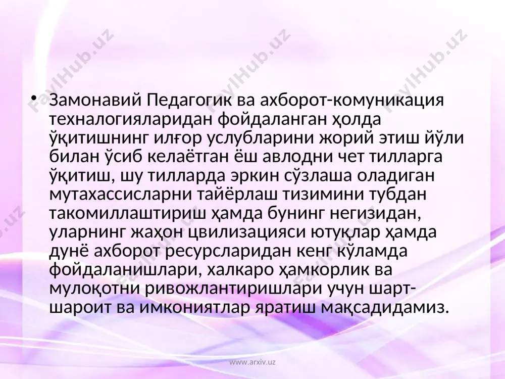 бошка тилларнинг грамматикаси қўшилди. www.arxiv.uz www.arxiv.uz www.arxiv.uz www.arxiv.uz