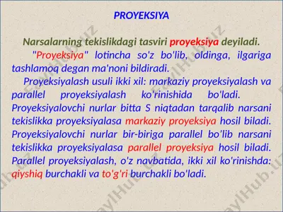 proyeksiya — PPTX